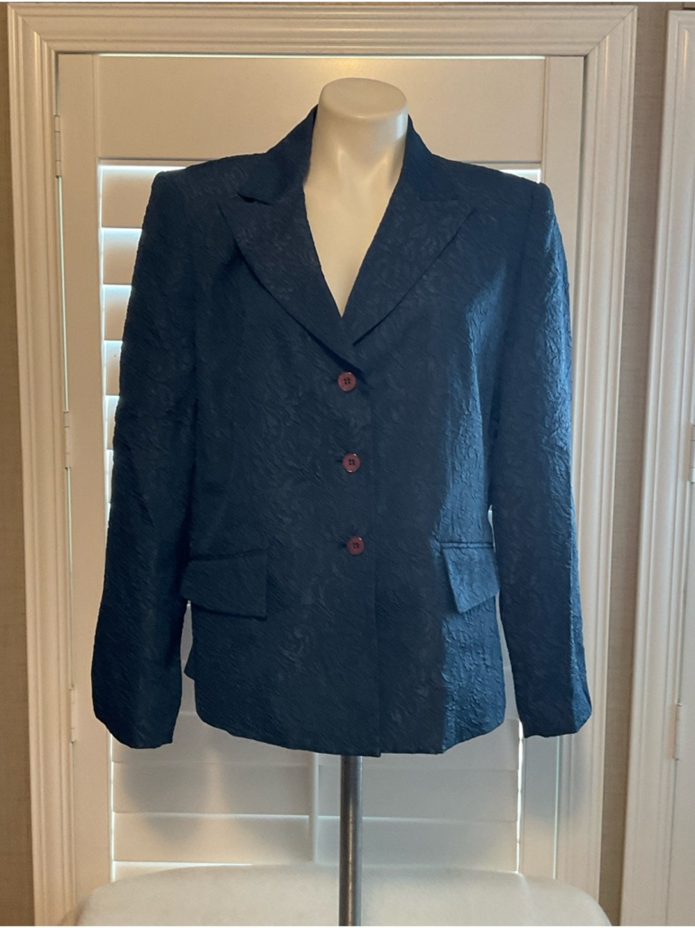 Morgan Miller Navy Textured Blazer Jacket